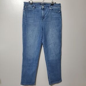 Bandolino Mandie Classic Blue Straight Leg Women's Jeans